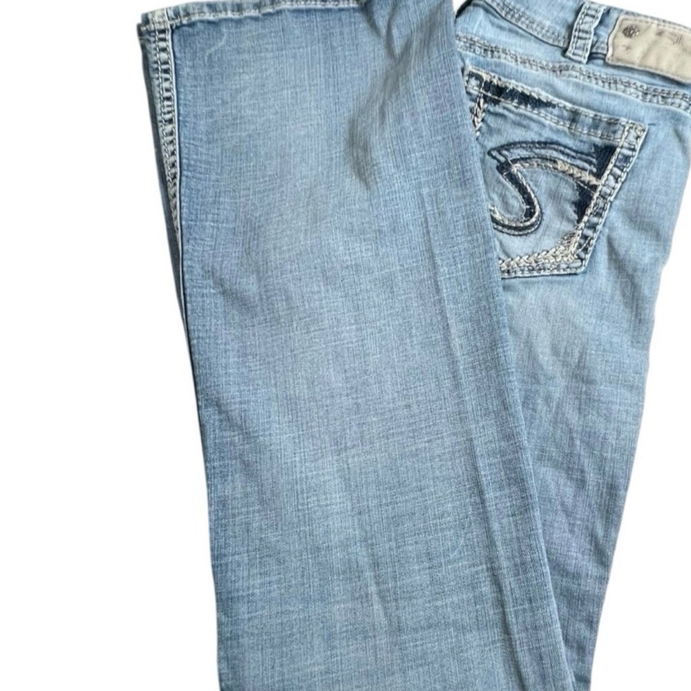 Silver Jeans Light Blue Straight Leg Denim